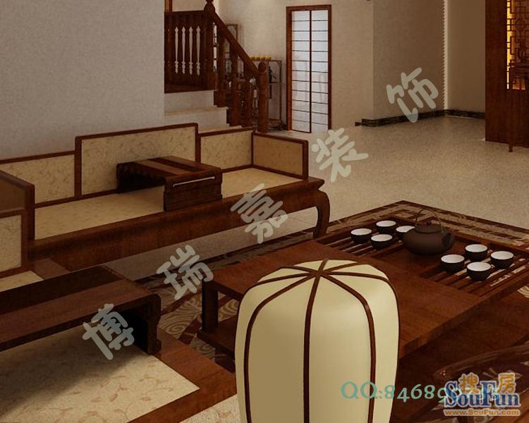 竹境装修-中式古典-三居室