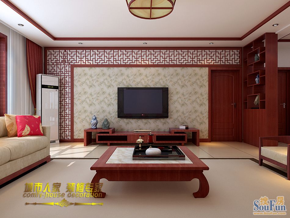 盈瑞家园-中式古典-三居室