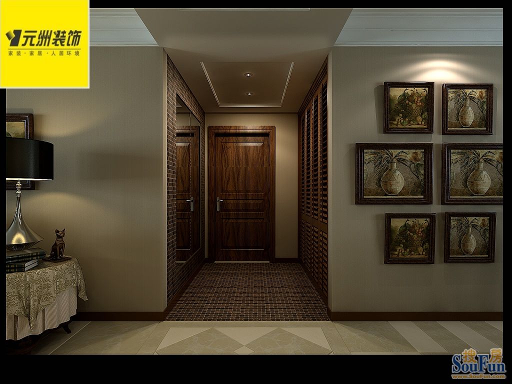 银海一号170平米三室两厅两卫现代简约风格;装修效果图-现代简约-三居室