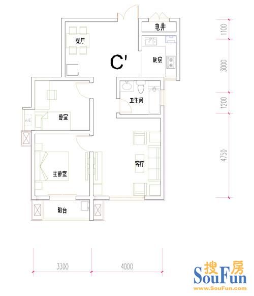锦城-中式古典-三居室