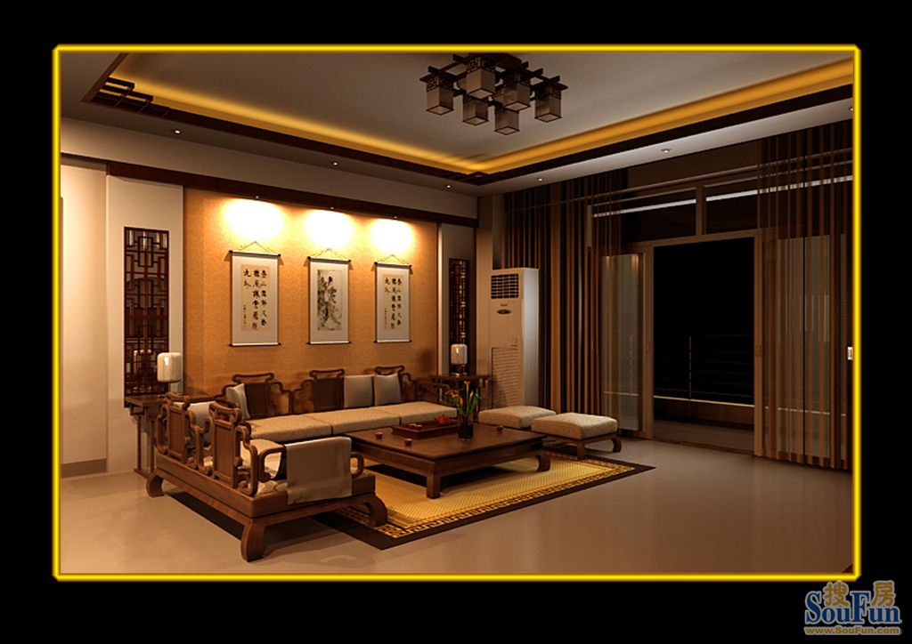 金水豪庭-中式古典-二居室