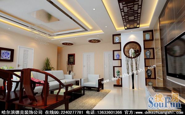 明珠公寓-中式古典-二居室