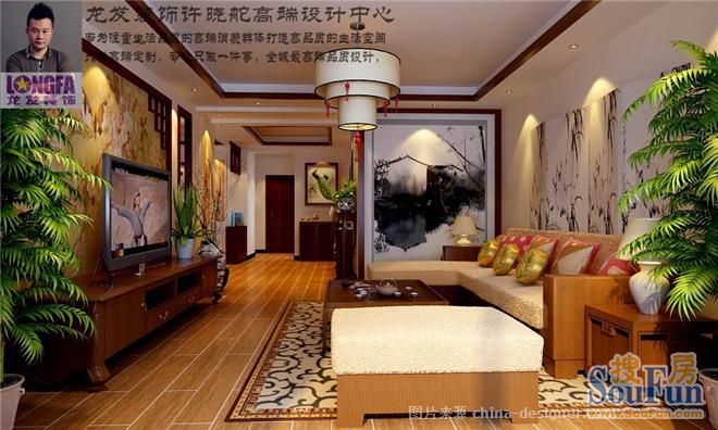 锦麟-中式古典-三居室