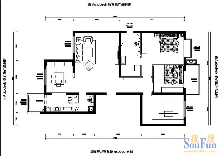 太铁佳苑-中式古典-三居室