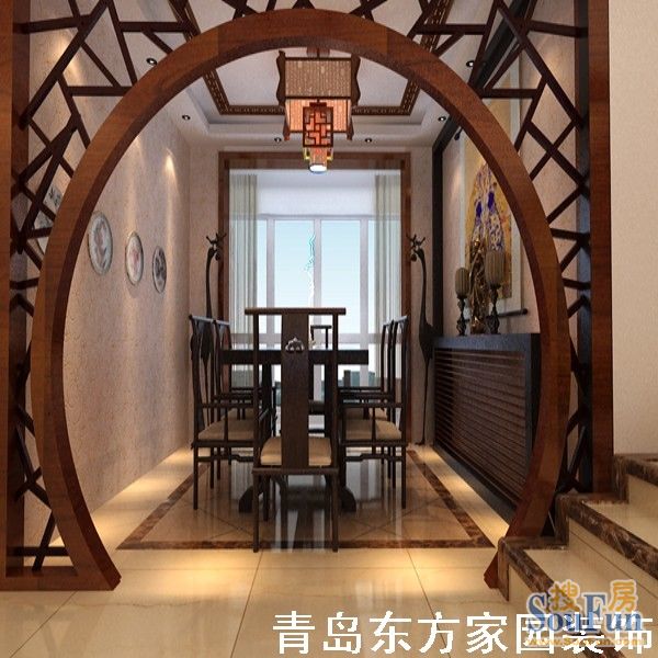 金色家园-中式古典-三居室
