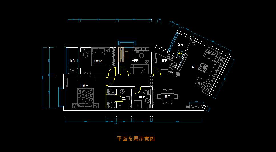铁道陇海家园-中式古典-三居室
