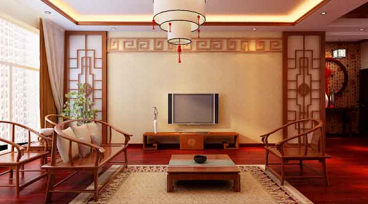 海富金棕榈-中式古典-三居室