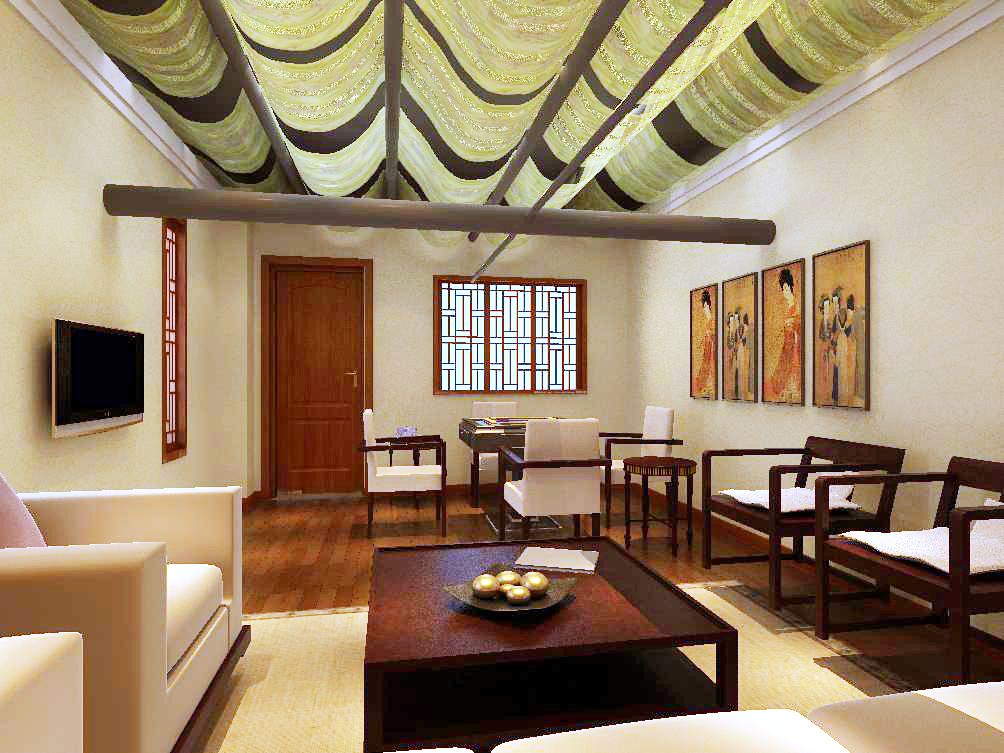 五云茶业-中式古典-一居室