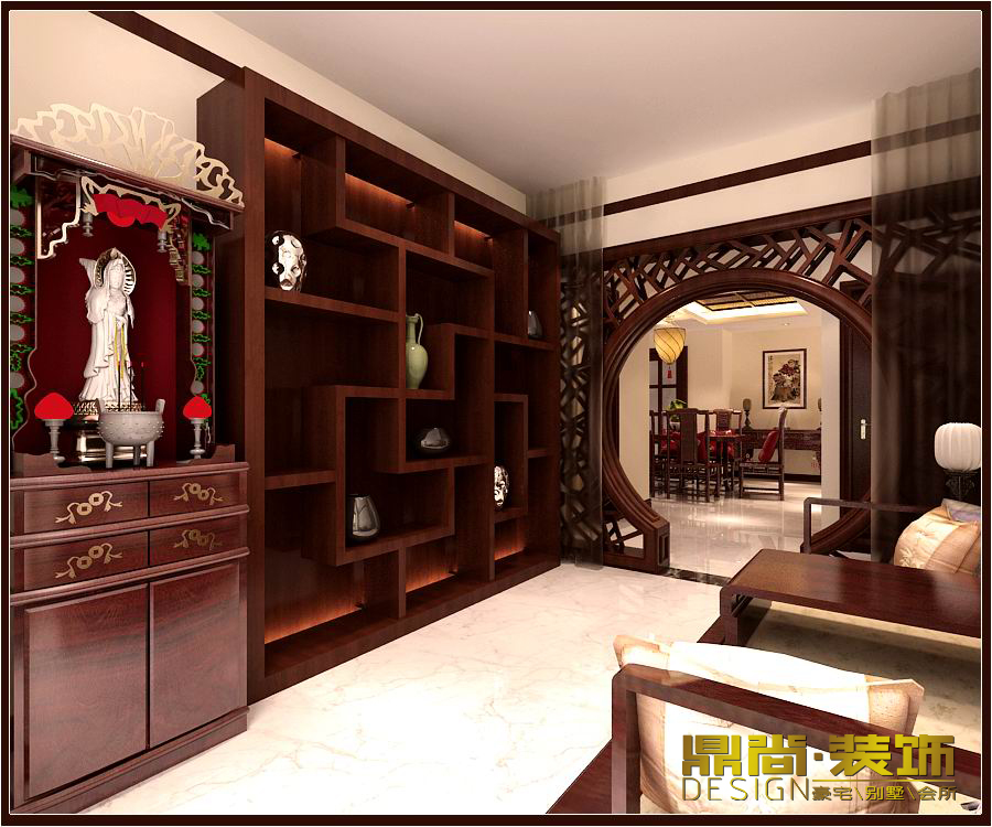 国际城-中式古典-四居室