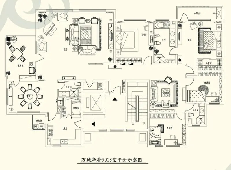 万城华府别墅-现代简约-别墅