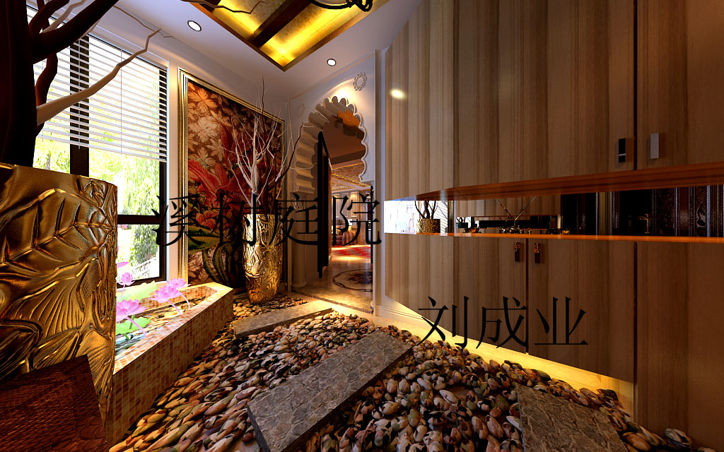 辰能溪树庭院-混合型风格-二居室
