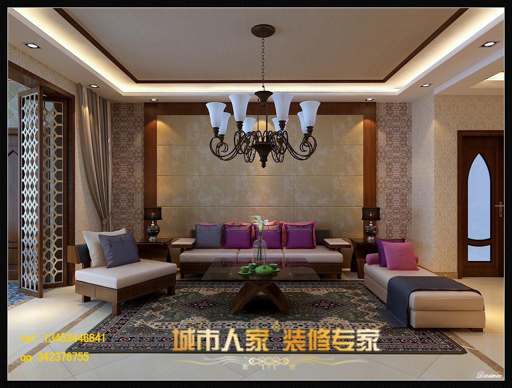 万科·金域国际-中式古典-三居室