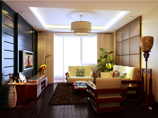 东润花园（北京新干线二期）-现代中式风格-二居室