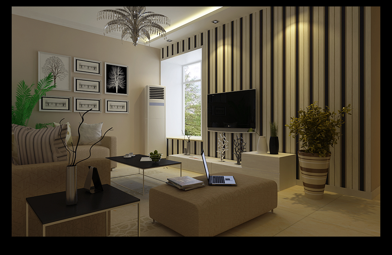 汉飞金沙国际-混合型风格-三居室