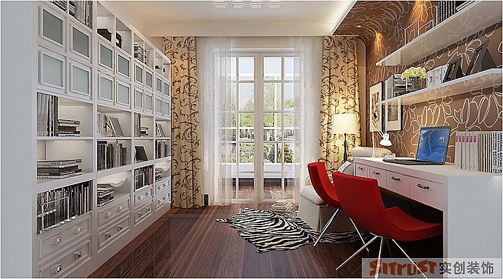 金地·铂悦-混合型风格-三居室