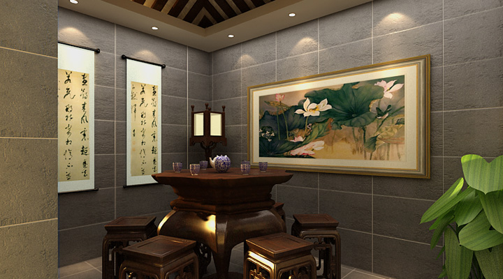 林溪雅筑-中式古典-一居室