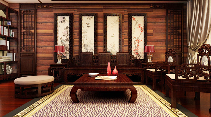 林溪雅筑-中式古典-一居室