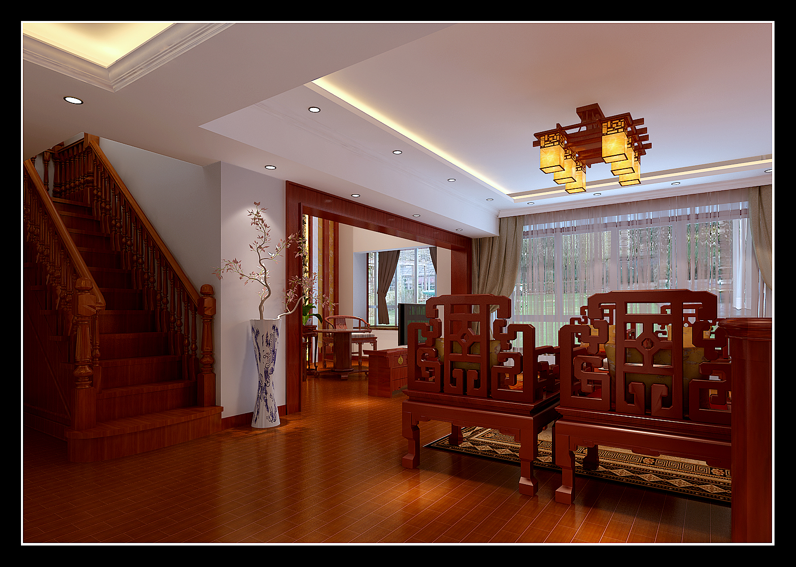 新华·国际公寓-中式古典-四居室