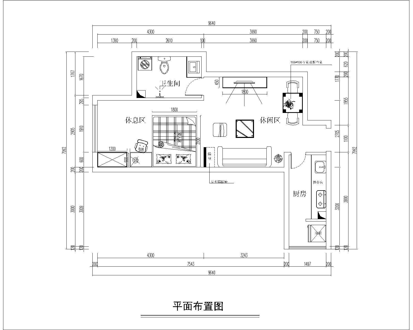 紫金新干线-一居室-46.00平米-装修设计