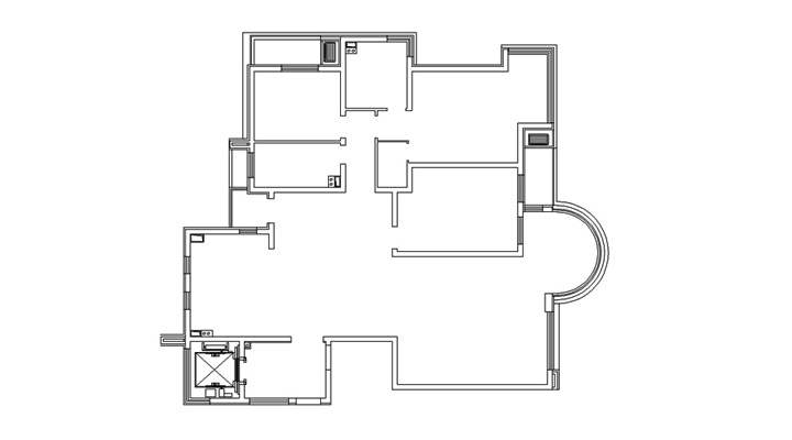 中房上东花墅二期-混合型风格-三居室
