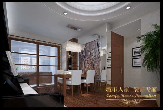 黄海明珠山庄-混合型风格-三居室