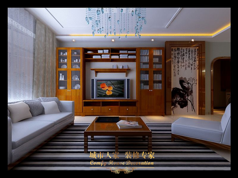 美林湾-中式古典-三居室