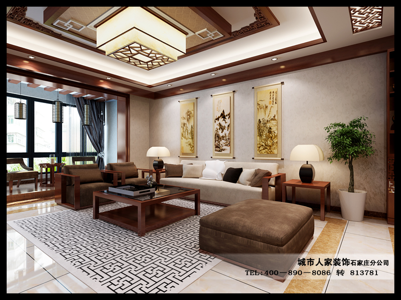 瀚唐-中式古典-三居室