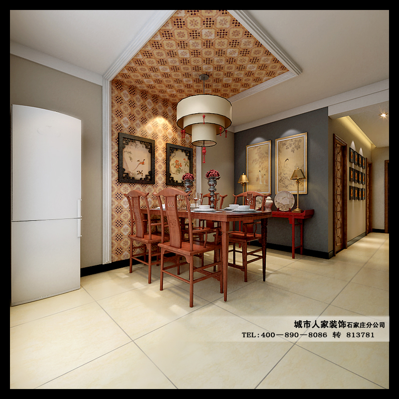 香木林-中式古典-四居室