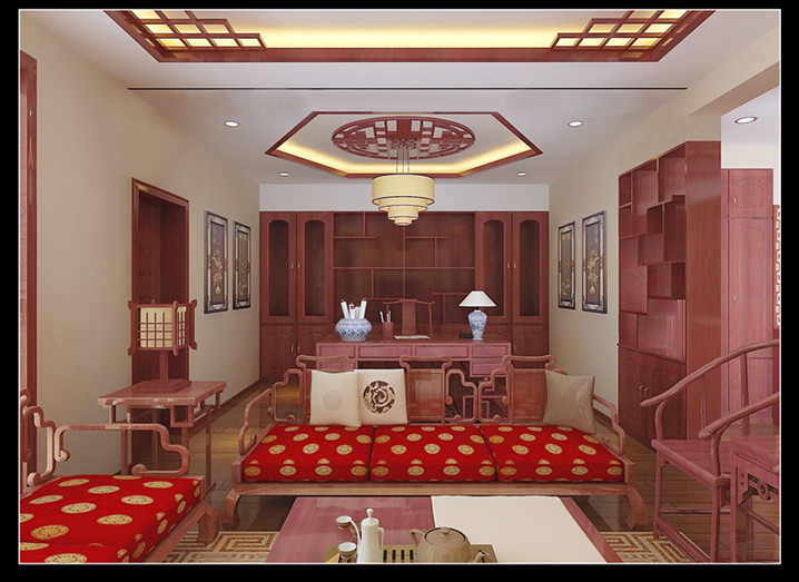 TAHA时区-中式古典-三居室