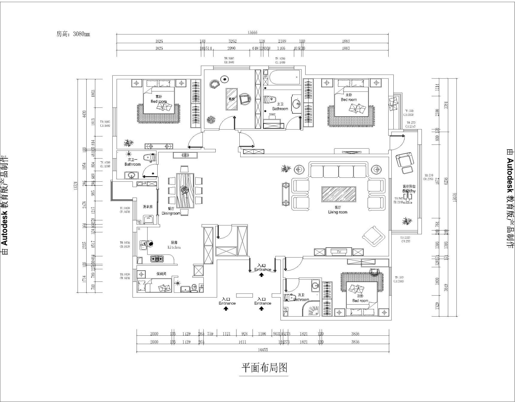 建投十号院-中式古典-四居室