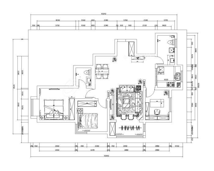 德馨筑家-中式古典-三居室
