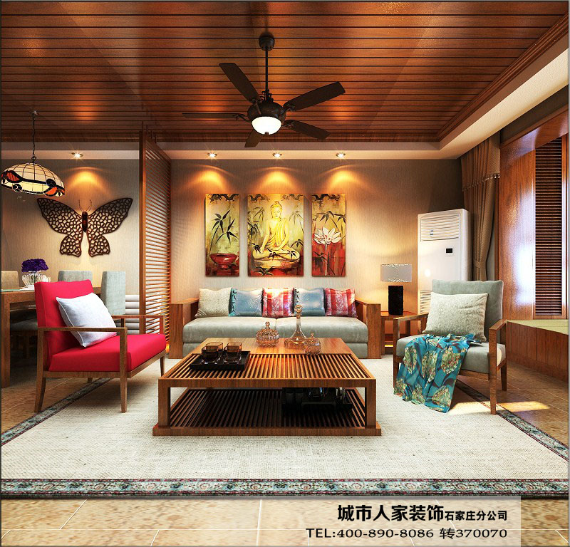仁和家园-东南亚风格-二居室