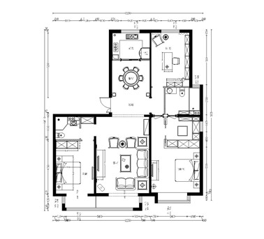 建投十号院-西式古典-三居室