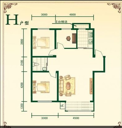 浅草绿阁八期水岸枫庭-中式古典-三居室