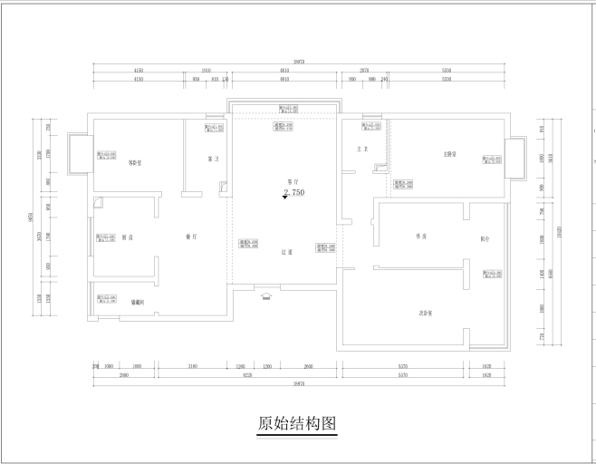 天玺公馆-新中式风格-四居室
