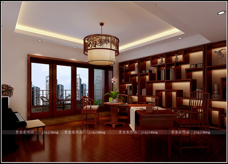 唐宁湾-中式风格-三居室