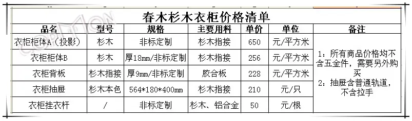 春木杉木衣柜柜体,春木柜体杉木【报价 价格 图片 】