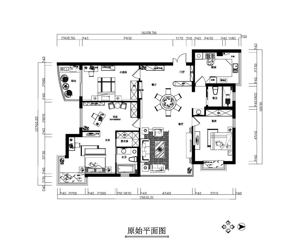 季景沁园-三居室-140.00平米-装修设计