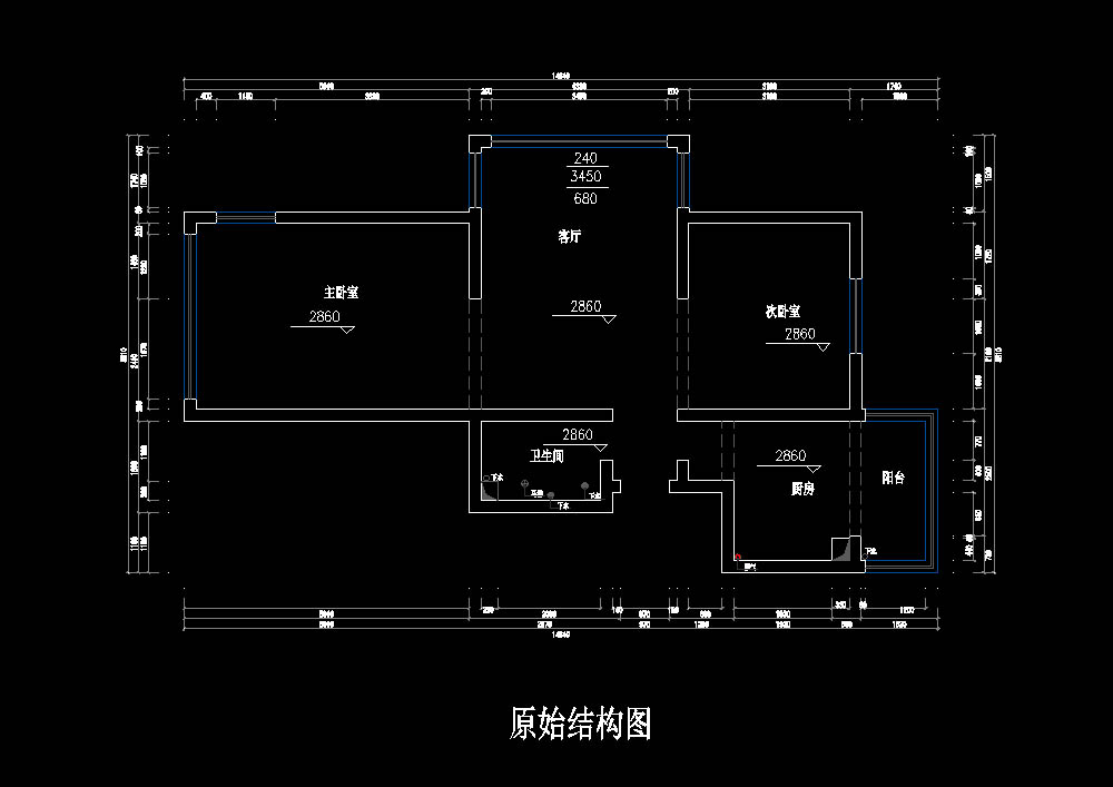 桓竹苑-中式风格-二居室