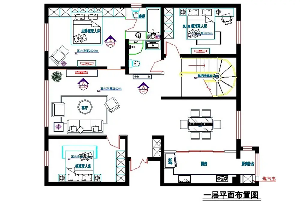 悦泽苑-混合型风格-六居室 悦泽苑-混合型风格-六居室