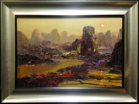 山河颂,当代中国著名油画家王柏松 其作品被中国美术馆永久收藏,入选