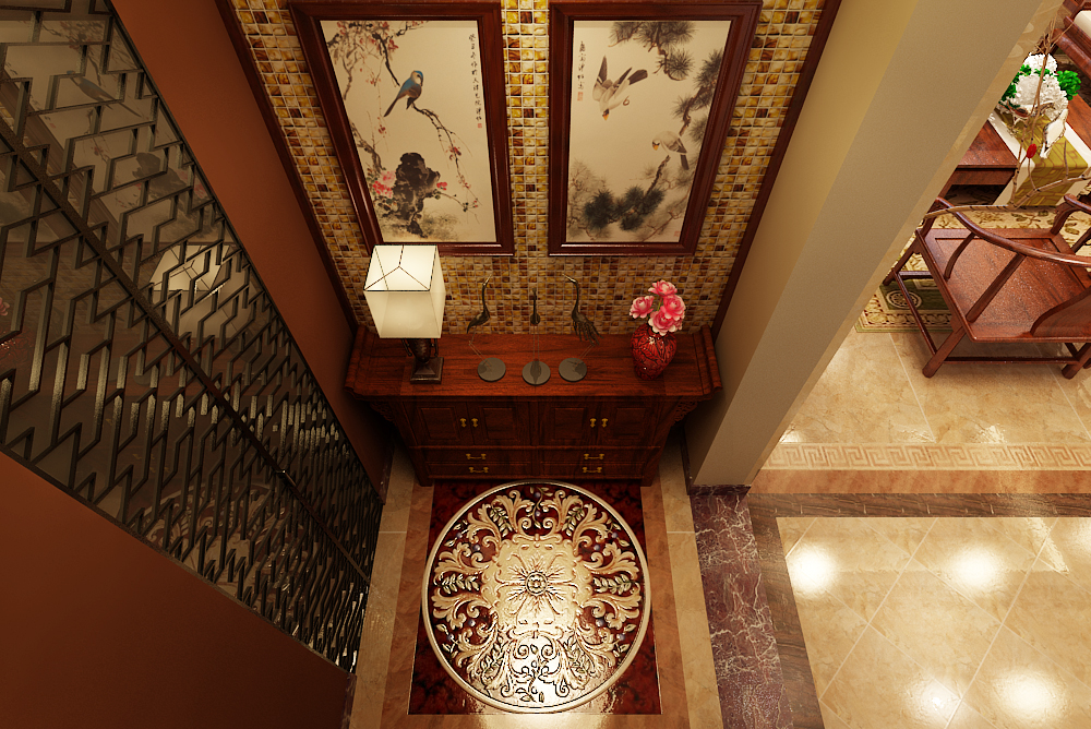 新中式风格-168.80平米三居室