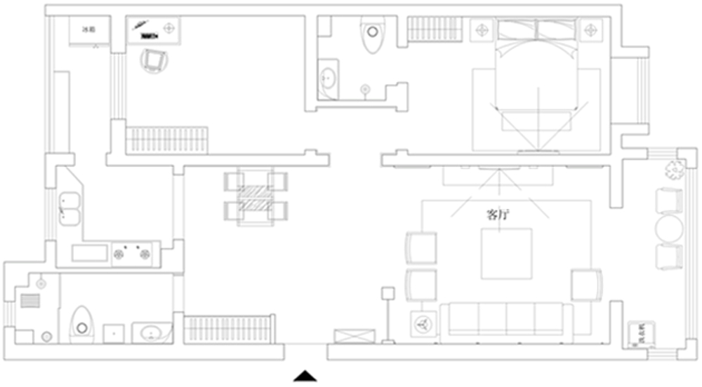 秀水名邸-新中式-110平米两居室