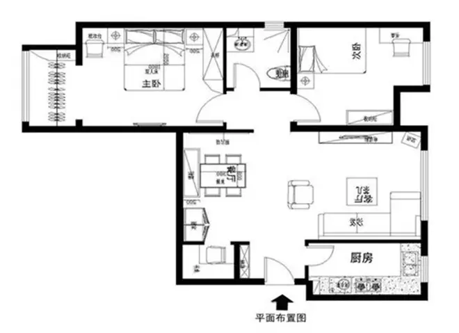89平将空间最大化凹凸有致 89平将空间最大化凹凸有致