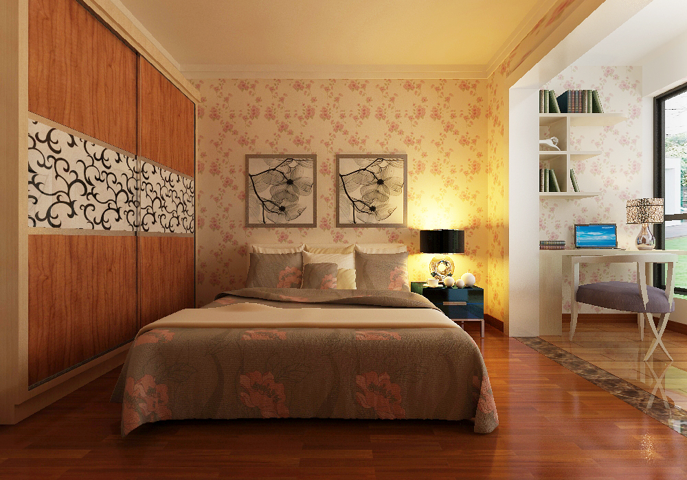 永威翡翠城两居室现代简约风格装修效果图