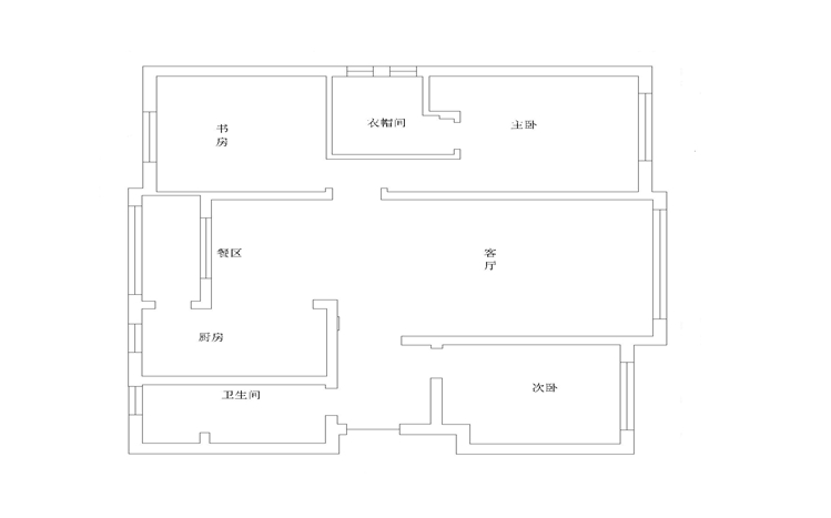 锦棠131平三居室简约风格设计效果图