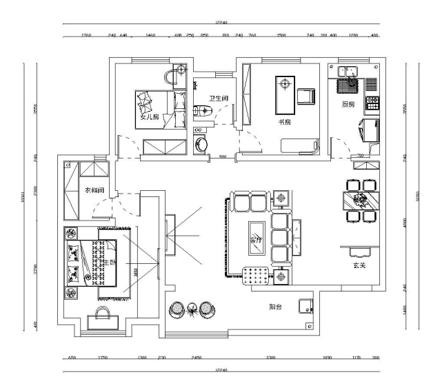 紫荆尚都-三室两厅-欧式设计