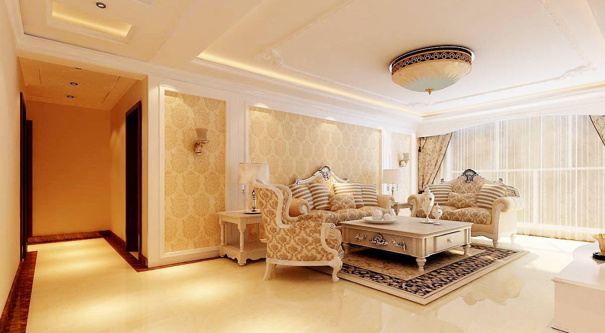 黄海明珠——简欧风格—三居室130平