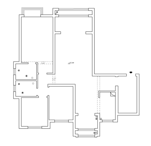 富田兴龙湾141平三居室现代简约风格设计