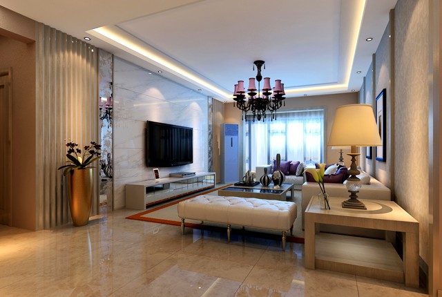 中豪汇景湾-三室两厅-温馨现代简约设计